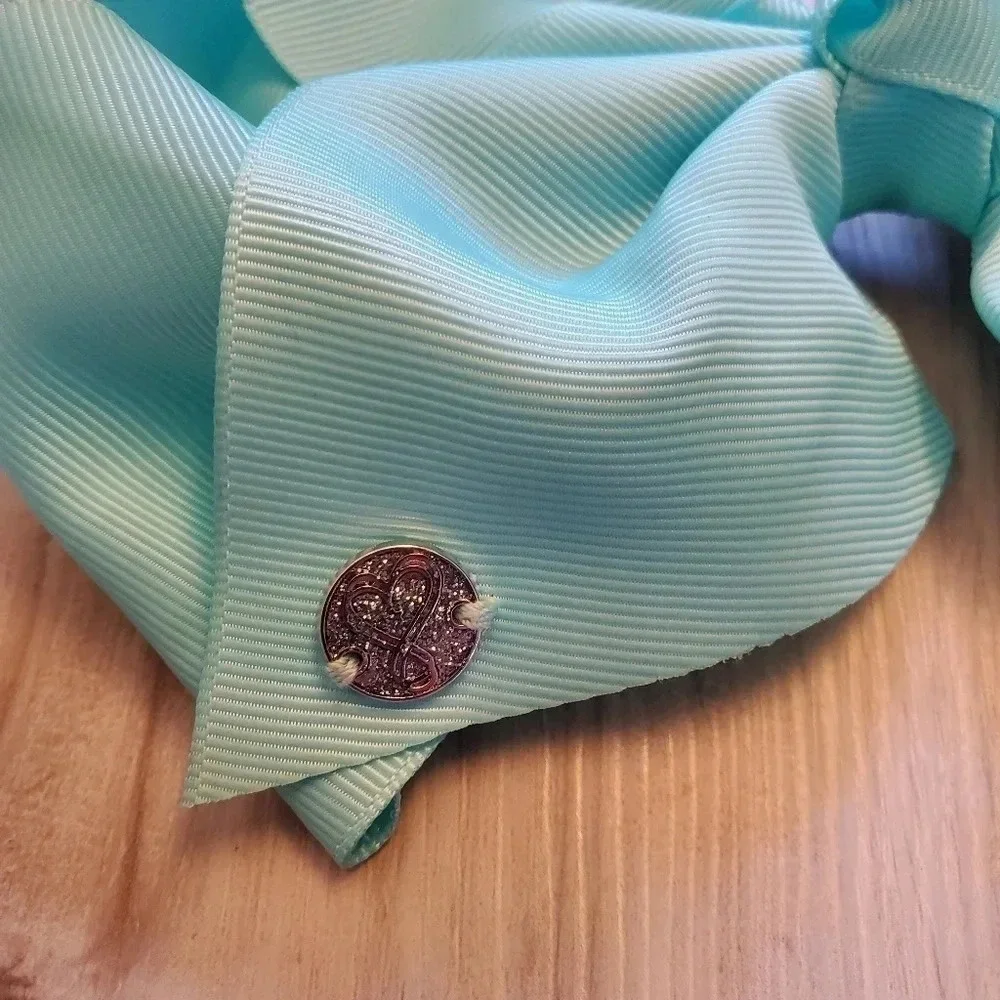 Jojo Siwa Teal Cheerleading Hairclip Hair Bow